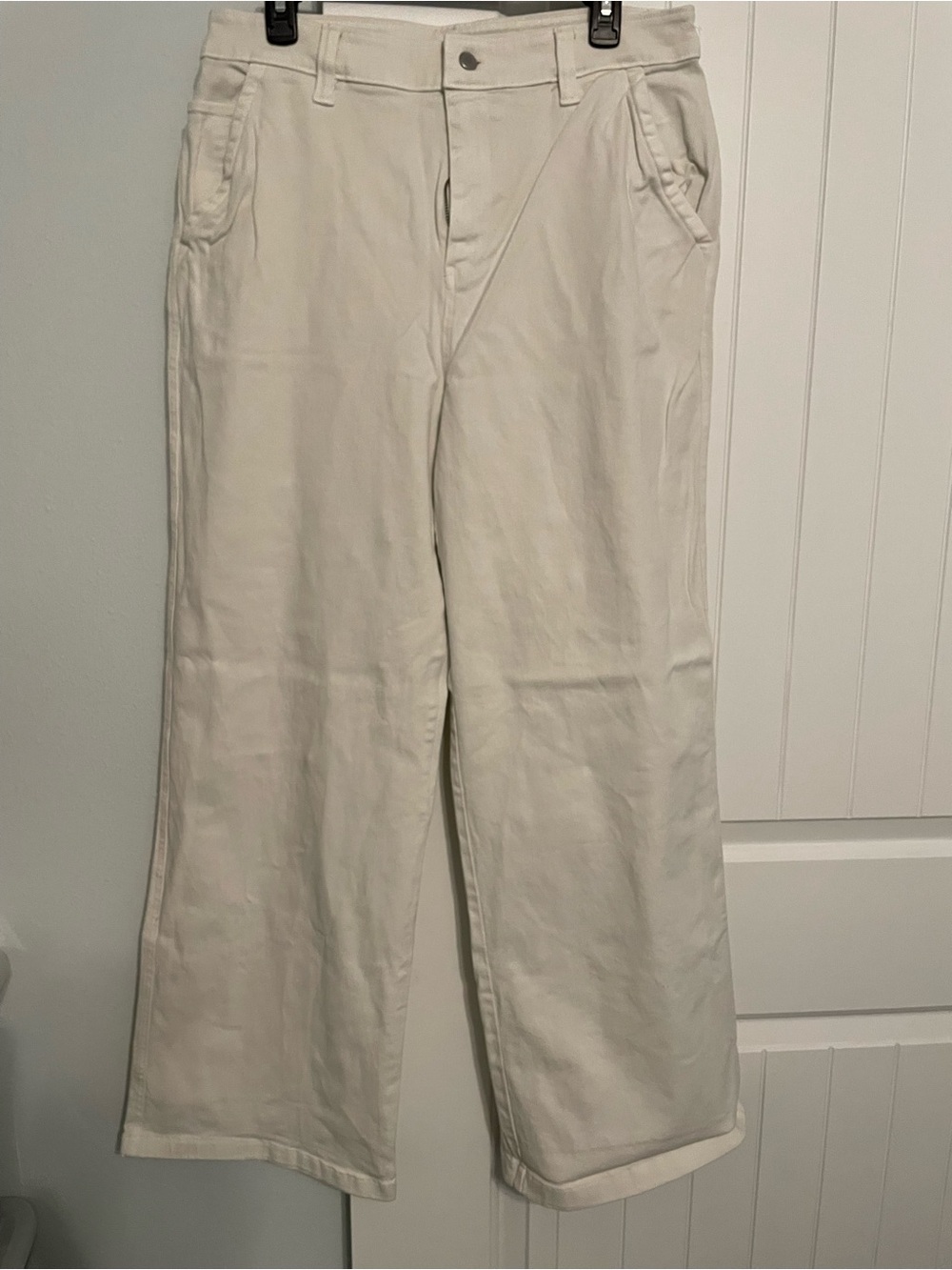 bp White Wide-Leg Jean Pants